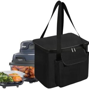 Carrying Bag for Ninja Crispi Air Fryer, Heavy Duty Heat-resistant Portable Outdoor Air fryer Bag with Pocket Travel Carriering Case Bag Compatible with Ninja Crispi Air Fryer FN101GY