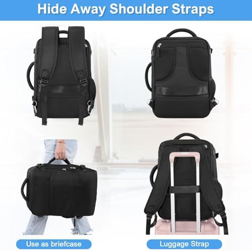 Travel Backpack for Men Women, Personal Item Travel Bag with Multi-Pockets, Airline Approved Carry on Backpack Fits 16inch Laptop, Waterproof Casual Backpack for College,Travel, Work - Image 7