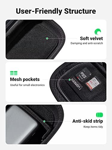 UGREEN Storage Bag Electronic Accessories Pouch Cable Waterproof Bag Travel Protection Shockproof Organizer for USB Flash Drive Charger External Battery Memory Card - Image 3