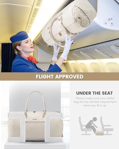 LOVEVOOK Travel Duffle Bag, Weekender Bag for Women with Toiletry Bag, Carry on Overnight Bag with Shoe Compartment, Gym Duffel Bag with Wet Pocket, Mommy Hospital Bags for Labor and Delivery - Image 5