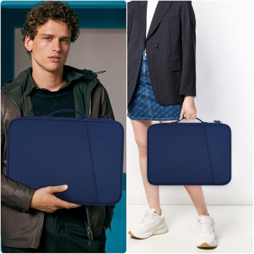 Laptop Carrying Sleeve Compatible with Apple MacBook Air 15 inch M4 M3 M2 chip A3241 A3114 A2941 2025-2023,15" Microsoft Surface Laptop 6/5/4/3 Protective Case, Computer Waterproof Traveling Bag- Blue - Image 7