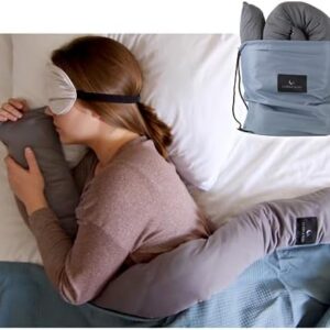Cuddle Sleep Weighted Pillow - Sensory Pillow - Cuddles You to Sleep - Cool Touch Sleeve - Travel Friendly - 52inches - Weighted Blanket Alternative - Machine Washable & Durable - All Sleep Positions