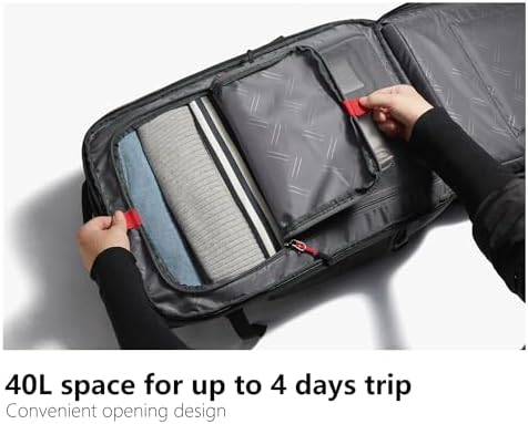 Travel Backpack For Air Travel,Durable Large 40L TSA Flight Approved Carry-on Luggage Hand,Water Resistant Business Rucksack,Weekender Bag Daypack,Fits 17.3 Inch Laptop - Image 2