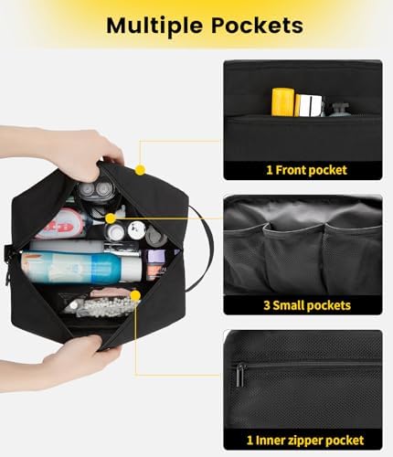 Vorspack Travel Toiletry Bag for Men - Hanging Toiletries Bag Water Resistant Dopp Kit Travel Bag for Toiletries Accessories - Image 3