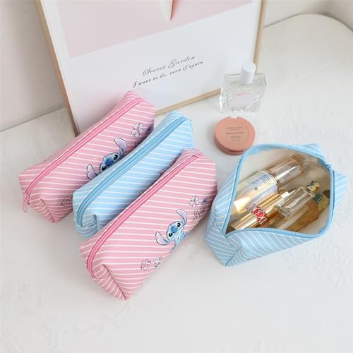 Travel Cosmetic Bag, Large Capacity Cartoon Cosmetic Pouch Makeup Bag with Zipper, Travel Toiletry Bag Makeup Accessories Organizer, The Best Gift for Women (Pink) - Image 5
