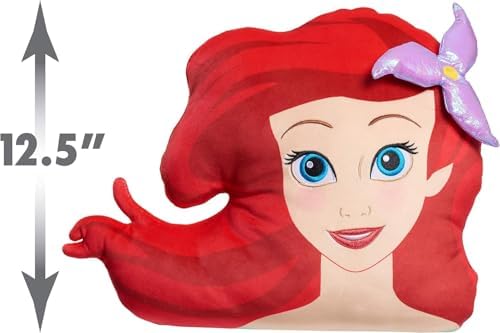 Disney Princess Travel Blanket and Pillow Set - Bundle with Disney Princess Blanket, Ariel Plush Pillow, Stickers, More | Disney Princess Travel Accessories for Kids - Image 2