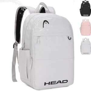 HEAD Waterproof Travel Backpack for Women & Men, Lightweight Laptop Backpack Computer Bags fits 15.6 inch Notebook, Casual Daypack College Backpacks for Weekender Overnight/Sports Gym/Work/Fitness