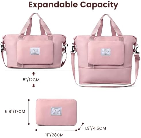 Travel Duffle Bag - Overnight Shoulder Bag for Women, Waterproof Weekender Bag Carry On Tote Bags Tote Gym Bag for Women - Image 2