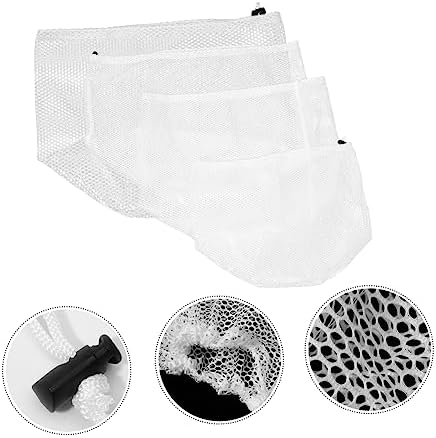 1set Large Mesh Laundry Bags with Drawstring Travel Wash Bag for Dorm Camping and Outdoor Storage Protects Clothes Pillows Blankets and More 4pcs - Image 8