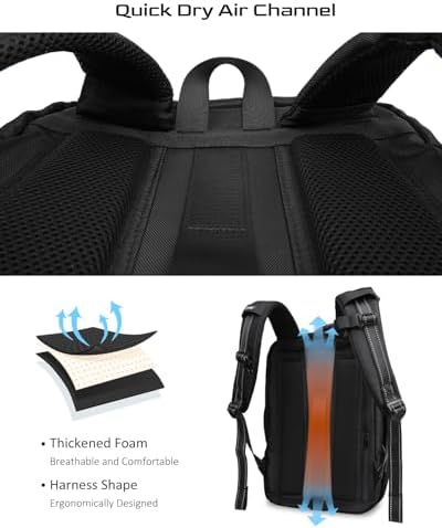 Zurligi Vacuum Backpack Travel - Expandable Vacuum Compression Backpack with Pump, Airback Vacpack, Water Resistant, TSA Lock - Image 8