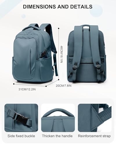 suwasp Large Travel Backpack for Women Men Airline Approved Carry On Personal Item Backpack Bag Frontier Airlines Personal Item Bag Flight Approved Luggage Backpack - Blue - Image 6