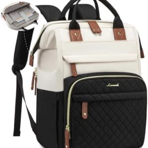 LOVEVOOK Laptop Backpack for Women, 15.6'' Waterproof Nurse Bag Teacher Work Backpack Purse for Women, Travel Computer Backpack for College Office Business Ladies