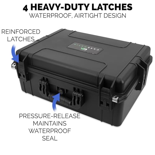 CASEMATIX Hard Shell Travel Case Compatible with Xbox Series X Console, Controllers, Headset and Other Accessories - IPX7 Waterproof and Crushproof Carrying Case with Customized Foam Interior - Image 5