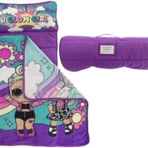 LOL Surprise! 24"(W) X 45"(L) Soft Toddler Nap Mat with Pillow and Blanket Perfect for Preschool, Daycare, and Travel (100% Official Licensed Product)
