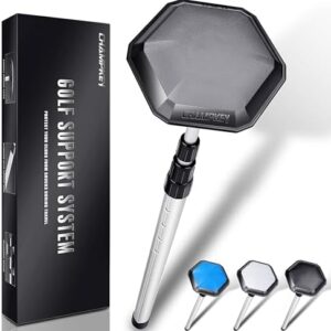 CHAMPKEY Professional Golf Travel Bag Support Rod - Sturdy Aluminum Alloy Golf Support System - Rubber Top Cover Golf Support Stick
