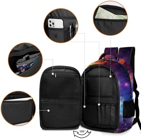 Game Backpack Set for Boys, Gaming Backpack 3 Pack, Boy Backpack Lunch Box, and Pencil Bag for Kids Teens Elementary Middle School, Large Capacity Game School Bag 17" Travel Back Pack - Image 3