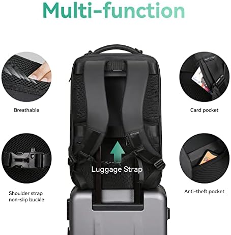 MARK RYDEN Business Backpack for Men, Waterproof High Tech Backpack with Sport Car Shape Design and USB Charging Port, Travel Laptop Backpack Fits 17.3 Inch Notebook - Image 5