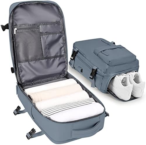 VGCUB Large Travel Backpack Bag for Women Men,Carry on Backpack,17 Inch Laptop Business Work Waterproof Backpack with Laptop Compartment,Person Item Flight Approved,Mochila de Viaje,Jewel Blue Large