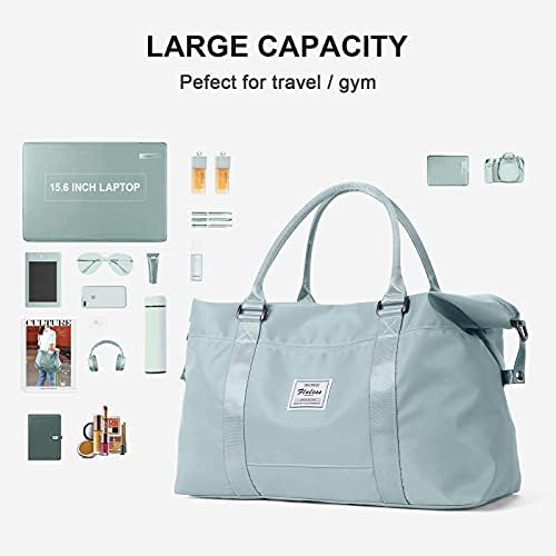 Sport Travel Duffle Bag Large Gym Tote Bag for Women, Weekender Carry on Bag for Airplane, Ladies Beach Overnight Bag Waterproof Luggage Bag with Wet Pocket - Image 3