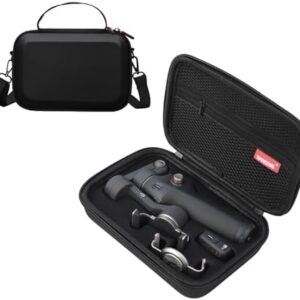 Father&I Gimbal Osmo Mobile 7P/7 Stabilizer Accessories Only (Carry-ing) Protective Case Carrier Hard Storage Bag Holder for DJI Osmo Mobile 7 Pro/7 Counter Weight Crossbody&2Way Zipper, Black