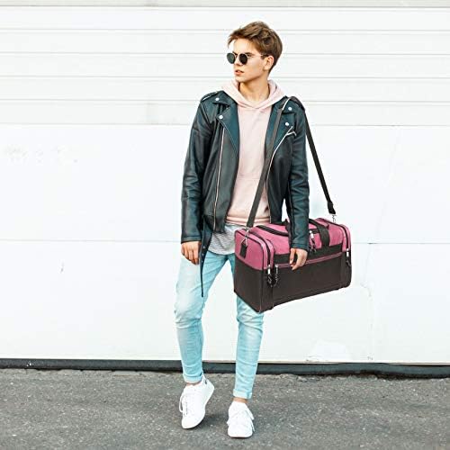 BuyAgain Duffle Bag, 17" Travel Carry On Sport Overnight Weekender Duffel Gym Bag with Adjustable Strap For Men Or Women - Image 9