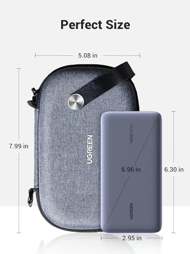 UGREEN Storage Bag Electronic Accessories Pouch Cable Waterproof Bag Travel Protection Shockproof Organizer for USB Flash Drive Charger External Battery Memory Card - Image 8