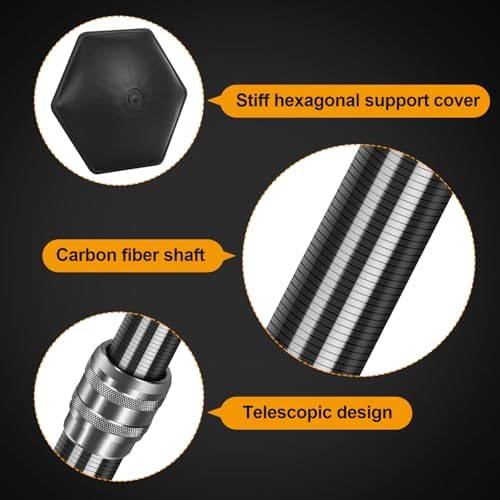 Carbon Fiber Golf Travel Bag Support Pole - Anti-Extrusion Cover and Lightweight Travel Golf Bag Support Rod, Stiff Arm for Golf Travel Bag - Image 3