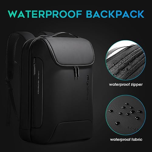 BANGE Men's Anti-Theft Backpack,Waterproof Fashion Travel Backpacks,High Tech Backpack with USB3.0 Charging Port,Business Laptop Backpack Fits 17.3 Inch Notebook… - Image 6