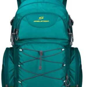 Maelstrom Hiking Backpack,40L Waterproof Camping Backpack,Men Women Packable Hiking Daypack with Rain Cover,Lightweight Travel Backpack-Green