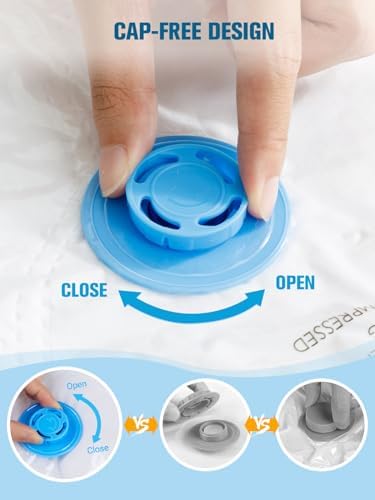 Vacuum Storage Bags with Electric Air Pump, New Air Valve Combo 15 Pack Space Saver Bag, Vacuum Sealer Bags for Clothes, Blanket, Duvets, Pillows, Comforters, Travel, Two Compressing Ways - Image 6