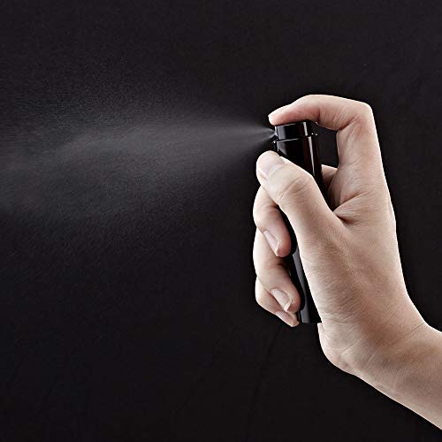 LISAPACK 8ML Atomizer Perfume Spray Bottle for Travel (3 PCS) Empty Cologne Dispenser, Portable Sprayer (Black) - Image 2