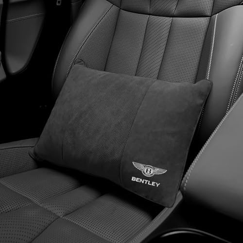 Car Lumbar Support Pillow for Bentley Mulsanne EWB LWB 2016-2021 Car Pillow Car Blanket Quilt Travel Blanket Pillow 2 in 1 Car Throw Pillow Quilt Dual Purpose,Coffee - Image 2