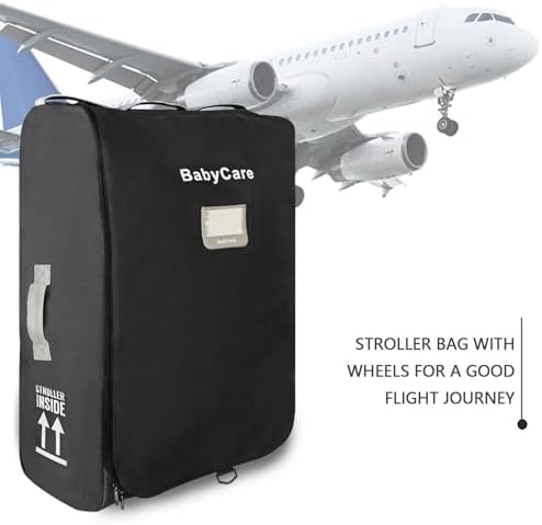 Stroller Travel Bag Compatible with UPPAbaby Vista, Vista V2, Cruz V2,Uppa-baby Bag With Wheels,Dual Handles,Luggage Tag for Airplane Flight Travel - Image 7