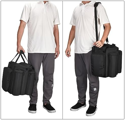 Carrying Case Travel Bag Compatible with Bose S1 Pro+,Portable Bluetooth Speaker Cover Compatible with Bose S1 Pro with Shoulder Strap & Extra Pockets for Microphone,Charger,Cable,Accessories(Black) - Image 5