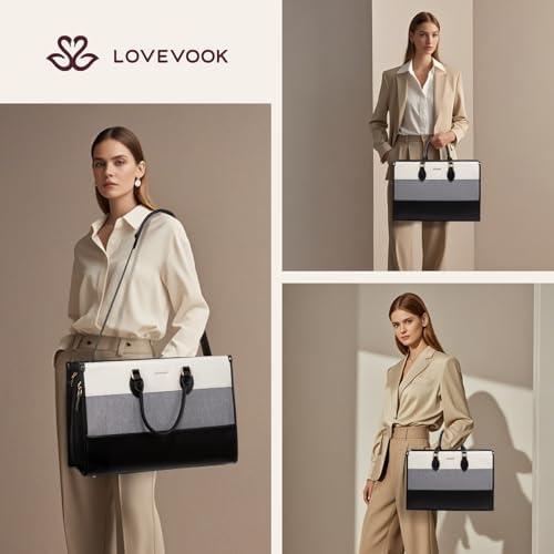 LOVEVOOK Weekender Bags for Women 18-21" Large Capacity Dual Material All-In-One Travel Duffle Carry On Bag with Laptop Compartment, Wet/Dry Separation for Overnight/Gym 1 Shoe Organizer, 2 Pockets - Image 6