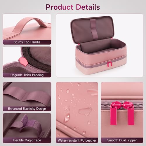 Travel Hair Dryer Case for Shark FlexFusion Case, Portable Hair Tools Bag for Shark FlexStyle Blow Dryer, Double-Layer Storage Carrying Case for Shark Flex Fusion Air Straightener Attachments Holder - Image 6