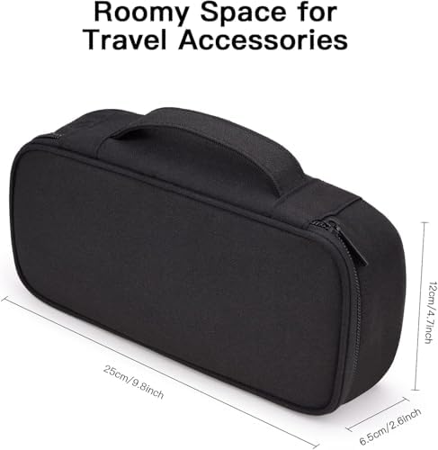 Cable Organizer Bag, Electronic Organizer Travel Case for Charger & Cords, Travel Accessories, Portable Power Bank (Black) - Image 2
