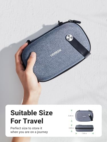 UGREEN Storage Bag Electronic Accessories Pouch Cable Waterproof Bag Travel Protection Shockproof Organizer for USB Flash Drive Charger External Battery Memory Card - Image 2