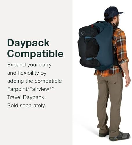 Osprey Farpoint 40L Men's Travel Backpack, Muted Space Blue - Image 6
