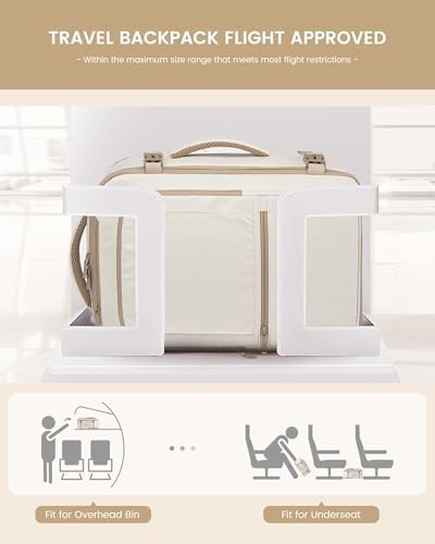 LOVEVOOK Travel Backpack for Women & Men, 40L Large Carry On Backpack Airline Approved, TSA Personal Item Weekender Bag, Water Resistant Laptop Backpack with 3 Packing Cubes for Travel Essentials - Image 5