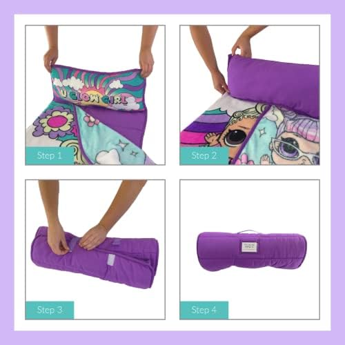 LOL Surprise! 24"(W) X 45"(L) Soft Toddler Nap Mat with Pillow and Blanket Perfect for Preschool, Daycare, and Travel (100% Official Licensed Product) - Image 7