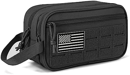 QT&QY Tactical Toiletry Bag For Men Hygiene Bag EDC Military Tool Molle Pouches Small Dopp Kit Mens Shaving Kit Travel shower Bags