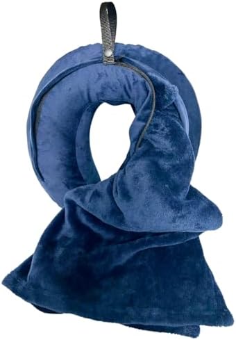 Travel Pillow with Built-in Blanket Stored Inside - Sewn-in Blanket Folds Out When You Need it, Tucks Away When You Don’t - Image 4