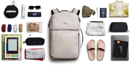 Bellroy Lite Travel Pack 30L (carry-on backpack, travel backpack for international travelers, with laptop pocket, interior packing cells and tuck-away shoulder straps) - Ash - Image 6