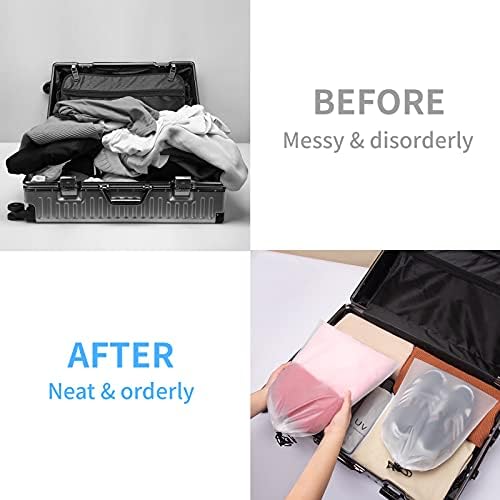Vorspack Transparent Shoe Bags for Travel Large Clear Shoes Organizers Storage Pouch with Rope for Men and Women 13 Pack - Image 4
