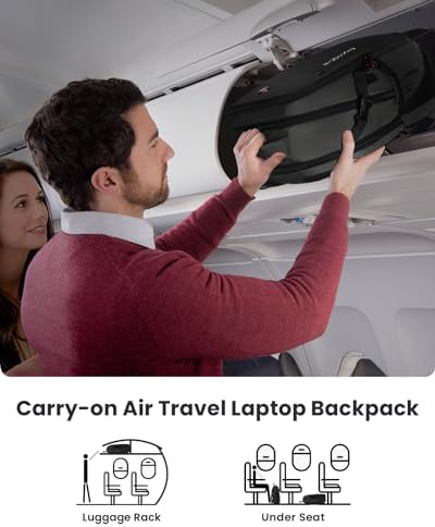 Large Travel Backpack Waterproof Laptop Bag Airline Approved Business Office Work Computer Casual Daypacks TSA Lock Anti-Theft Bookbag with USB Port Fit 17.3 inch Laptops for Men Women - Image 8