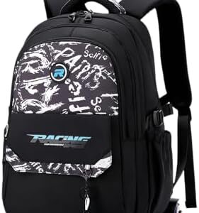 Rolling Backpack for Boys Roller Backpack Kids Bookbag with Wheels Wheeled School Bag for Teen Boys Black