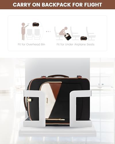 LOVEVOOK Large Travel Backpack for Women&Men,TSA Carry on Backpack for Airplanes with 3 Packing Cubes,Personal Item Bag Fit 17" Laptop,40L Waterproof Essentials Airline Approved Luggage - Image 3