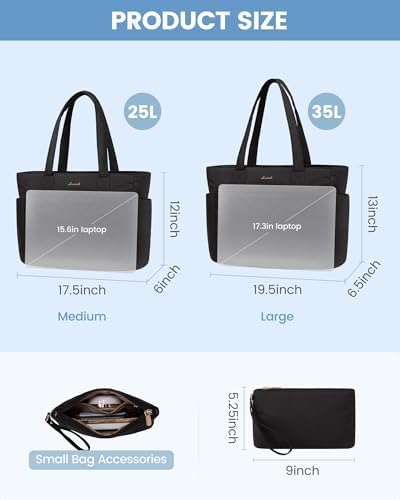 LOVEVOOK Tote Travel Bag for Women, Puffer Work Handbag with Zipper for Teacher Nurse, Quilted Laptop Shoulder Gym Bag Cute - Image 6