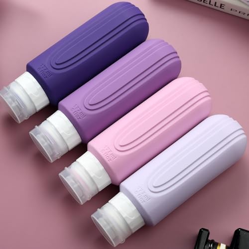 Travel Bottles for Toiletries, Large 6oz Oversize Containers, BPA Free Leak Proof Tubs Refillable Liquid Travel Accessories with Toiletry Bag for Cometic Shampoo and Lotion Soap (4 Pack) - Image 6
